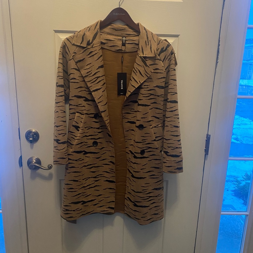 Women’s Camel Belted Trench Coat